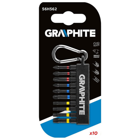 GRAPHITE 56H562 Bitkészlet ütvecsavarozókhoz, 10db