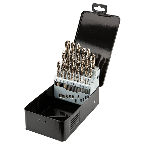 GRAPHITE 57H090 Csigafúró készlet HSS-Cobalt, 1.0 - 13.0mm, 25db