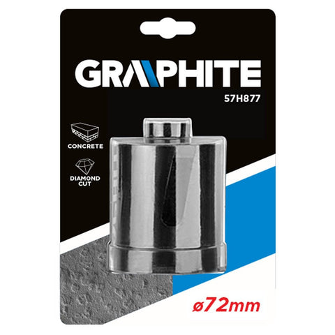 GRAPHITE 57H877 Körkivágó, gyémántos 72x8x75mm