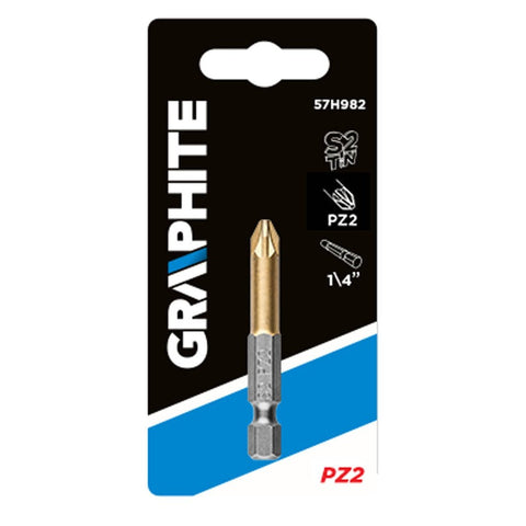 GRAPHITE 57H982 Csavarhúzó bit PZ2, 50mm, 1/4"