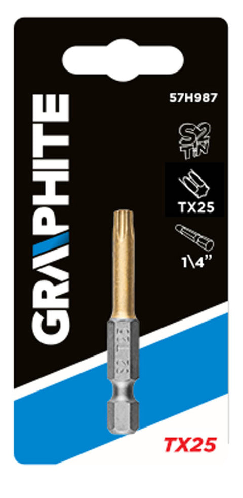 GRAPHITE 57H987 Csavarhúzó bit Torx 25, 50mm, 1/4"