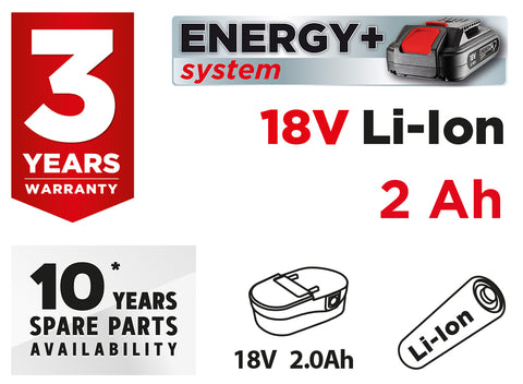 GRAPHITE 58G001 Akkumulátor Energy+ egyakkus rendszerhez, 18V/2Ah