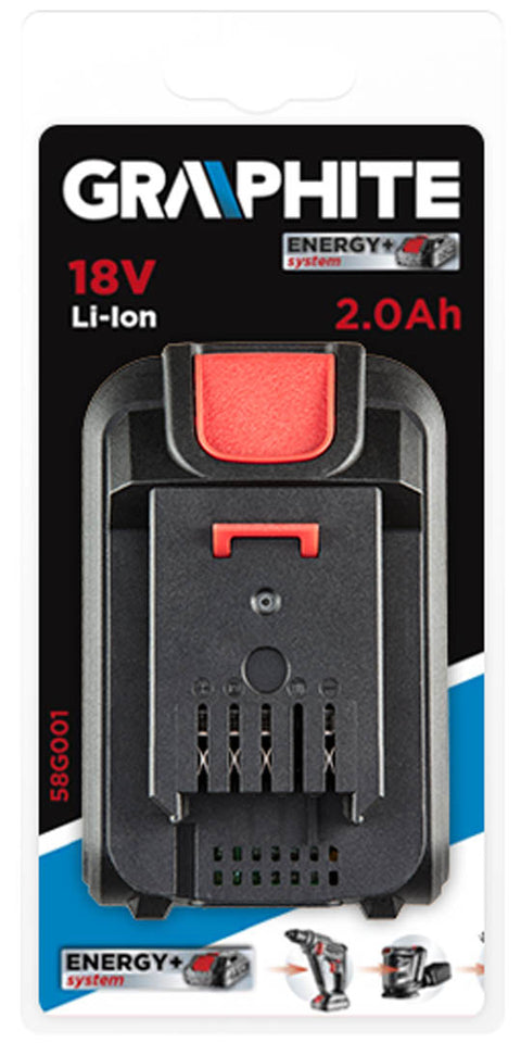 GRAPHITE 58G001 Akkumulátor Energy+ egyakkus rendszerhez, 18V/2Ah