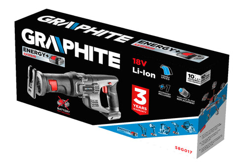 GRAPHITE 58G017 Akkus orrfűrész Energy+, 18V akku nélkül!!!