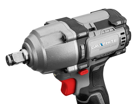 GRAPHITE 58G038 Akkus szénkefementes ütvecsavarozó 1/2"(négyszög), Energy+, 18V, 450Nm, akku nélkül!!!