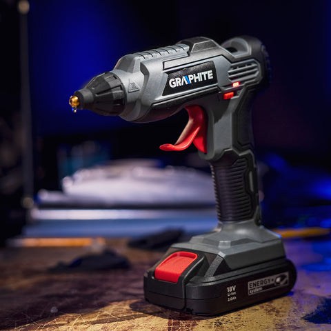 GRAPHITE 58G040 Akkus ragasztópisztoly, Energy+ 18V, 11mm, akku nélkül!!!
