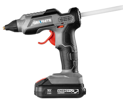 GRAPHITE 58G040 Akkus ragasztópisztoly, Energy+ 18V, 11mm, akku nélkül!!!
