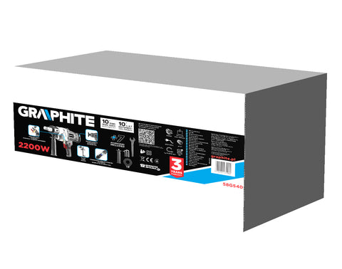 GRAPHITE 58G540 Gyémánt koronafúró/magfúrógép, kézi 2200W