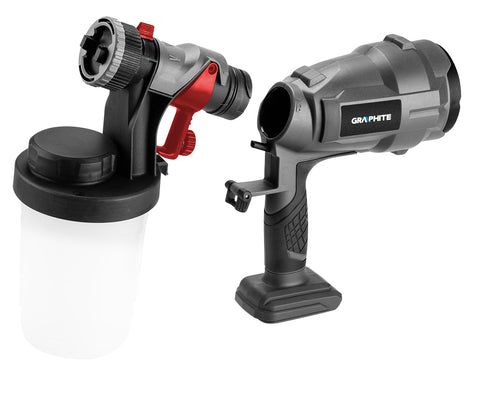 GRAPHITE 58GE103 Akkus festékszóró pisztoly HVLP Energy+, 18V, max. viszkozitás 60DIN, 700ml/p, 243W, akku nélkül!!!