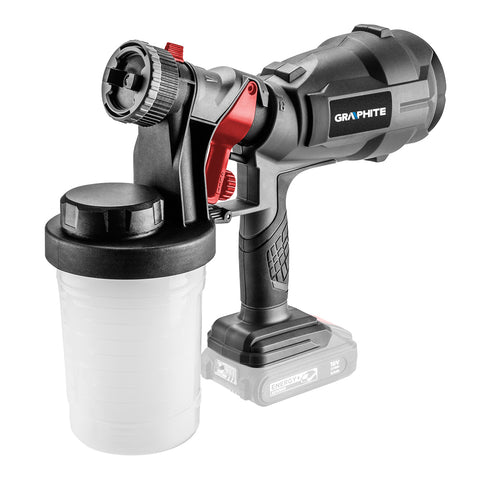 GRAPHITE 58GE103 Akkus festékszóró pisztoly HVLP Energy+, 18V, max. viszkozitás 60DIN, 700ml/p, 243W, akku nélkül!!!