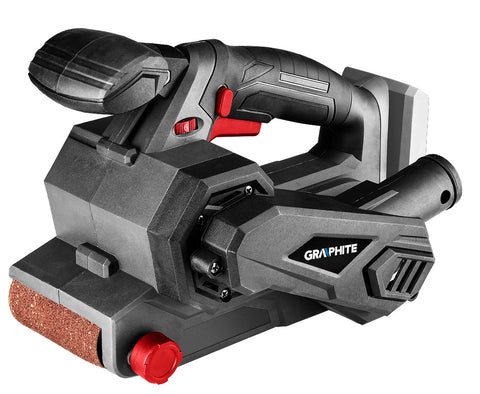GRAPHITE 58GE136 Akkus szalagcsiszoló, Energy+, 18V, 120-350 1/min