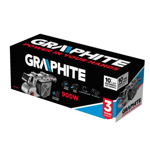 GRAPHITE 59G395 Szalagcsiszoló 900W, 76X533mm, fordulatszám szabályzó