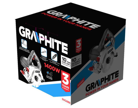 GRAPHITE 59G888 Kézi csempevágó és kőzetvágó 1400W, 125mm