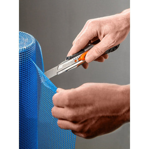 NEO TOOLS 63-050 Törhető pengés kés 18mm, autómata penge rejtés, fém vezetősín