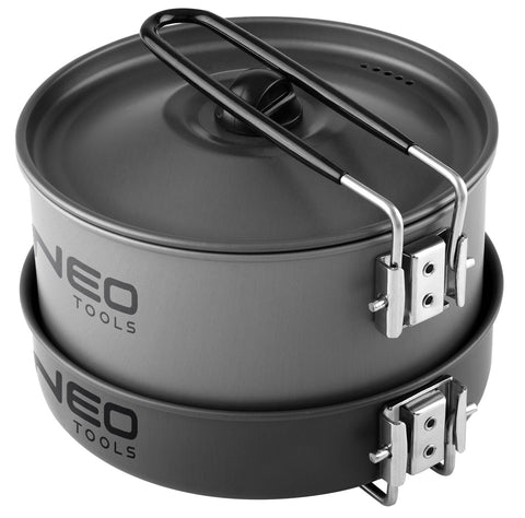 NEO TOOLS 63-145 Kemping főzőedény készlet 3 részes