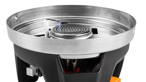 NEO TOOLS 63-151 Kemping főzőkészlet: alu edény, gázégő, műanyag tál, 3az1-ben