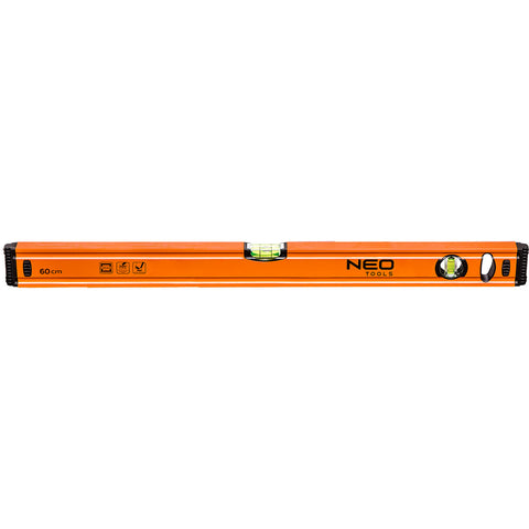 NEO TOOLS 71-062 Vízmérték 60cm, 2 libella, 1 mart talp