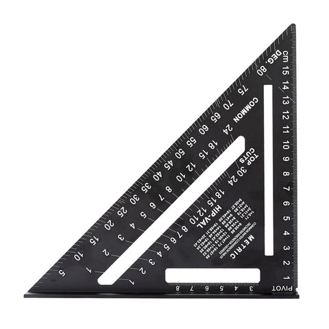 NEO TOOLS 72-102 Talpas derékszög, alumínium, 45 fokos szárral, mérőskálával, 183mm