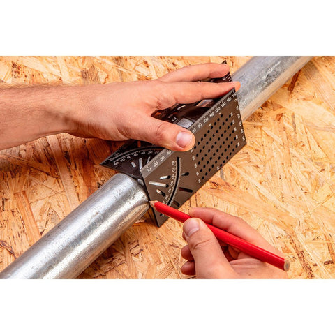 NEO TOOLS 72-115 Jelölő sablon 3D, derékszög, vonalzó, szögmérő, alumíniumötvözet