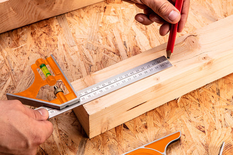 NEO TOOLS 72-126 Profi szögmérő, derékszög és vonalzó, rozsdamentes-alu 60cm