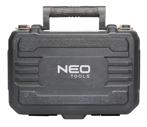NEO TOOLS 75-104 Lézeres szintező, 3D önbeálló keresztvonallézer, 3x360 fokos, 15m, mágneses tartó, céltábla, koffer, piros