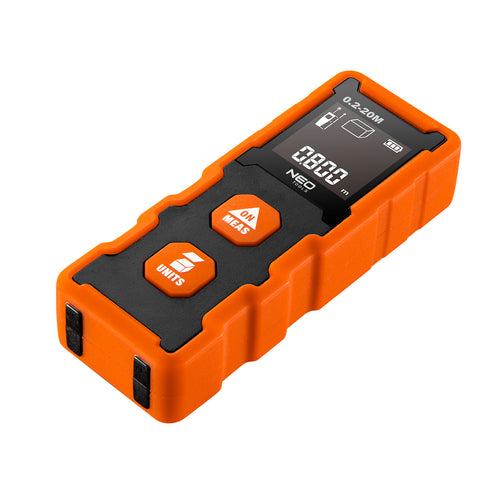 NEO TOOLS 75-202 Lézeres távolságmérő, hatótáv: 20 m