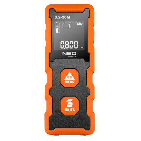 NEO TOOLS 75-202 Lézeres távolságmérő, hatótáv: 20 m
