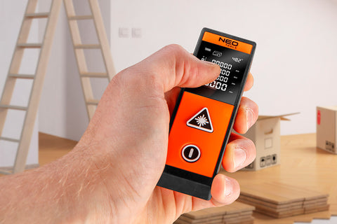 NEO TOOLS 75-203 Lézeres távolságmérő, hatótáv: 40 m, érintőképernyő