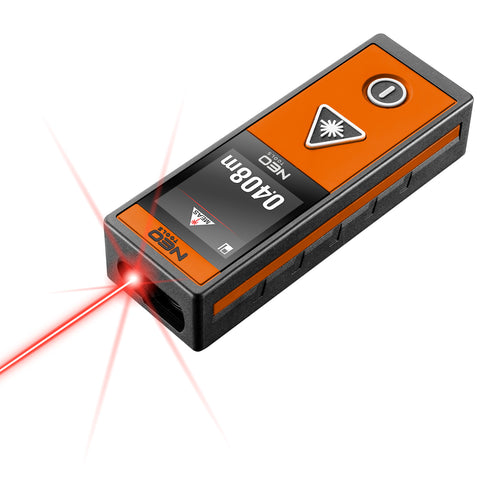 NEO TOOLS 75-203 Lézeres távolságmérő, hatótáv: 40 m, érintőképernyő