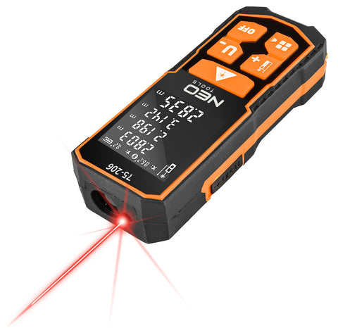 NEO TOOLS 75-206 Lézeres távolságmérő, hatótáv: 100 m, IP54, fröccsenő víz védelem