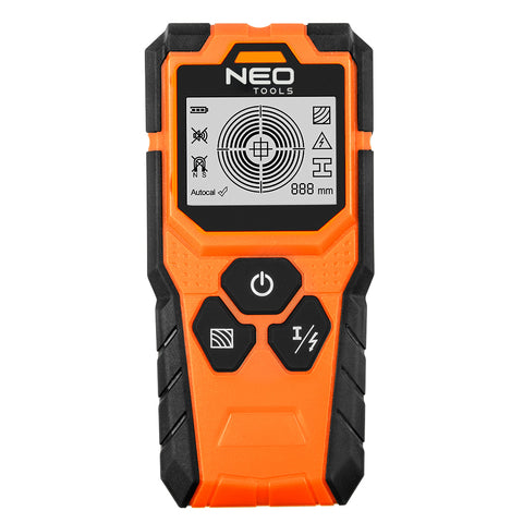 NEO TOOLS 75-250 Faldetektor, 3az1-ben, fém, fa, feszültség