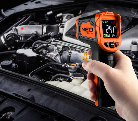 NEO TOOLS 75-276 Infra hőmérő, 50-880 C, folyadék, levegő, test