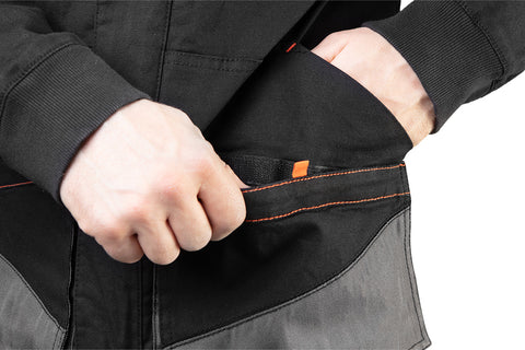 NEO TOOLS 81-218-XXL Munkadzseki, HD, karcsúsított(slim fit), 60% pamut, 37% polyester, 3% elastane, 285 g/m2, XXL