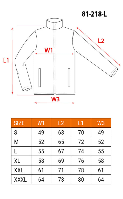 NEO TOOLS 81-218-XXXL Munkadzseki, HD, karcsúsított(slim fit), 60% pamut, 37% polyester, 3% elastane, 285 g/m2, XXXL