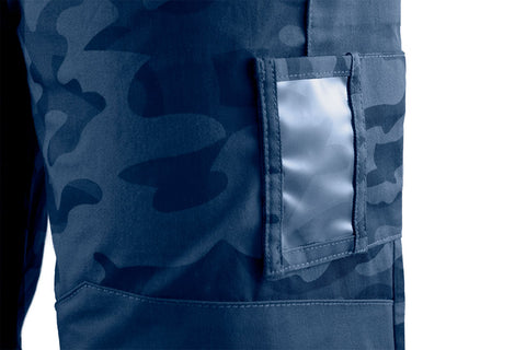 NEO TOOLS 81-223-XS Munkanadrág tengerészkék terepmintás, Camo, Navy, 60% pamut + 40% poliészter, XS