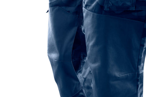NEO TOOLS 81-223-XS Munkanadrág tengerészkék terepmintás, Camo, Navy, 60% pamut + 40% poliészter, XS