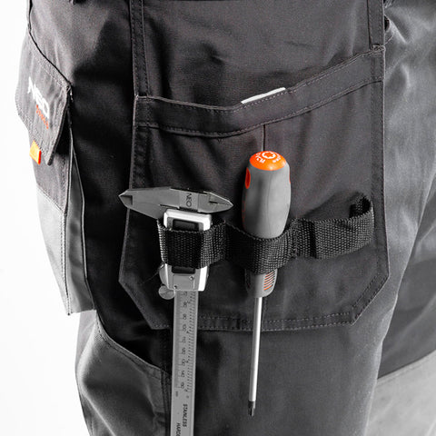 NEO TOOLS 81-230-XXL Munkanadrág, HD, XXL/58 65% poliészter, 35% pamut, 267g/m2, térdprotektor zseb, térd alatt lezippzározha, XXL
