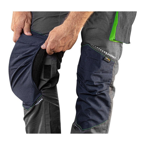 NEO TOOLS 81-247-M Munkanadrág, kantáros, PREMIUM, 100% pamut, hasadásgátló szövet, M
