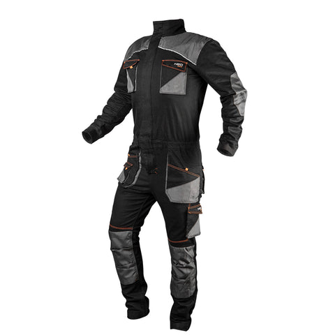 NEO TOOLS 81-258-L Overall, HD, karcsúsított(slim fit), 60% pamut, 37% polyester, 3% elastane, 285 g/m2, több méretben