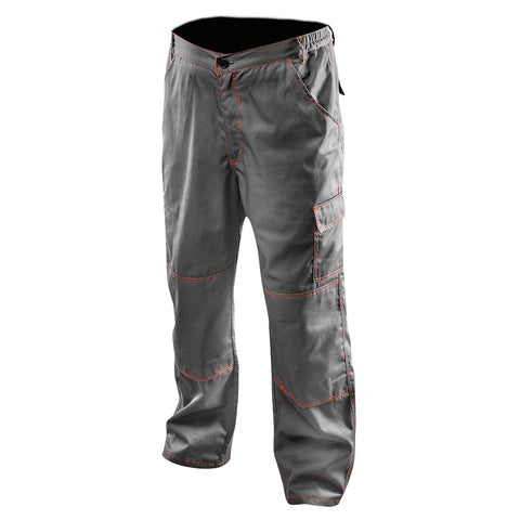 NEO TOOLS 81-420-L Munkanadrág, BASIC, 35% pamut, 65% polyester, 245 g/m2, Többfunkciós zsebek, térdprotektor zseb, több méretben