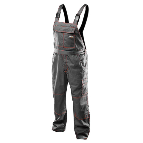 NEO TOOLS 81-430-L Munkanadrág, kantáros, BASIC, 35% pamut, 65% polyester, 245 g/m2, térdprotektor zseb, több méretben