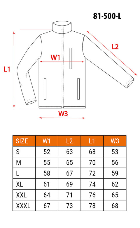 NEO TOOLS 81-500-XXL Munkadzseki, polár, fekete, XXL/58