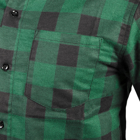 NEO TOOLS 81-546-M Munkaing, flanel, zöld-fekete, 100% pamut, M