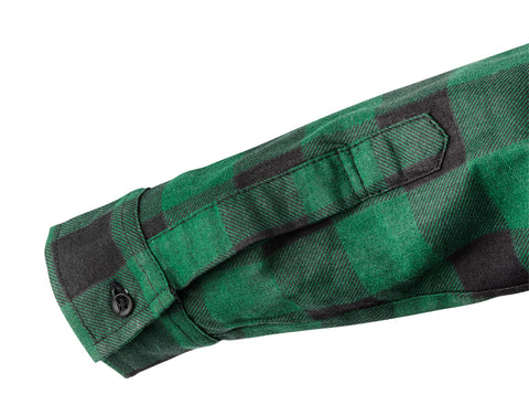 NEO TOOLS 81-546-XXXL Munkaing, flanel, zöld-fekete, 100% pamut, XXXL