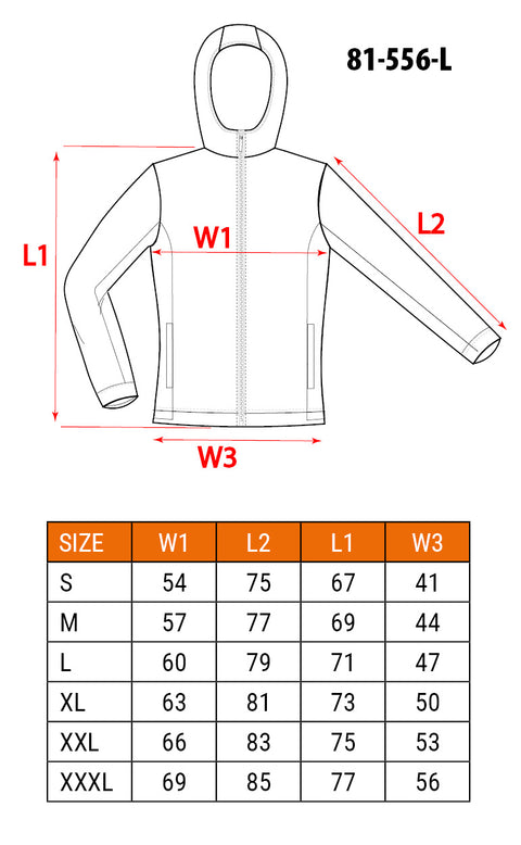 NEO TOOLS 81-556-XXXL Munkadzseki, kötött, extrán szigetelt, kapucnival, XXXL