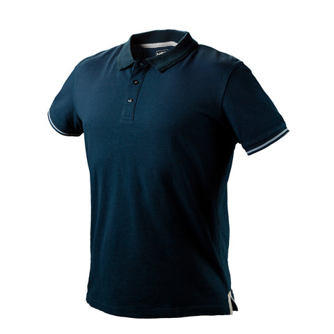 NEO TOOLS 81-606-L Munkapóló, galléros, kék, DENIM, 100% pamut, 200g/m2, több méretben