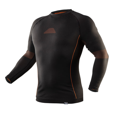 NEO TOOLS 81-663-L/XL Hosszú ujjú Thermo aláöltözet CARBON, több méretben