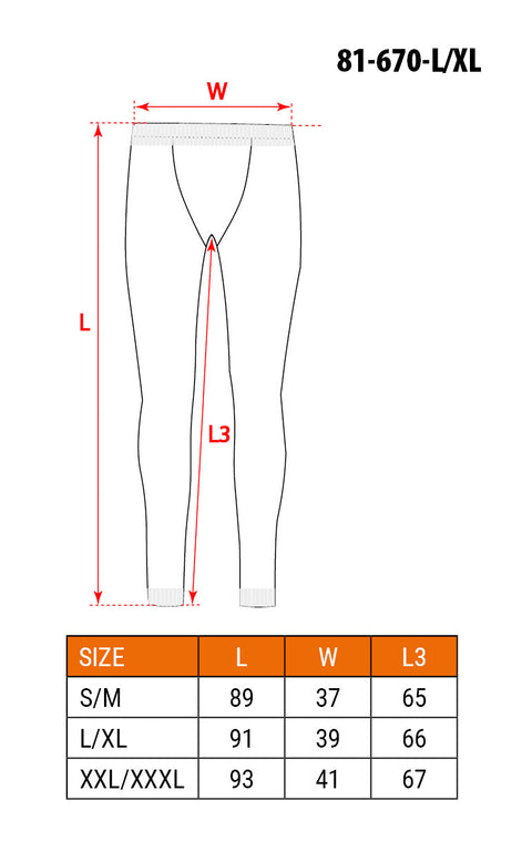 NEO TOOLS 81-670-XXL/XXXL Melegítőnadrág Thermo aláöltözet, XXL/XXXL
