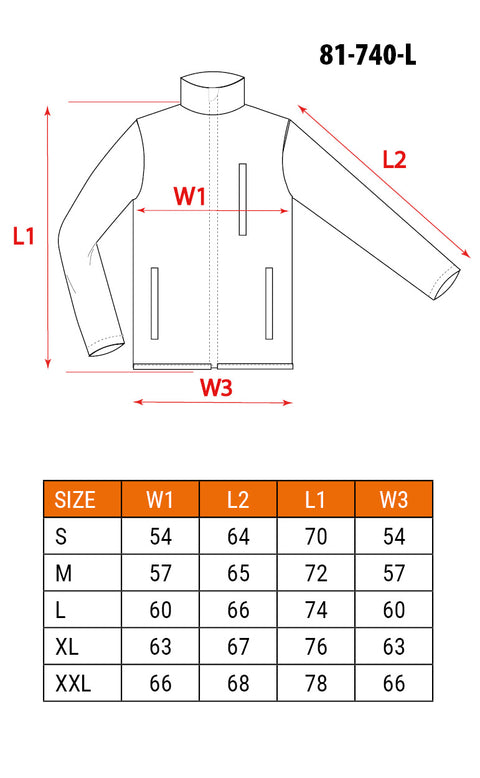 NEO TOOLS 81-740-XXL Munkadzseki, láthatósági, polár, sárga, XXL