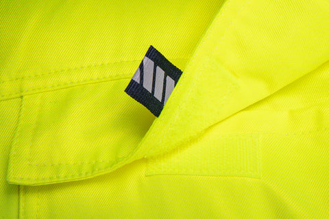 NEO TOOLS 81-742-S Munkadzseki, láthatósági, VISIBILITY, citromsárga, 60% pamut, 40% polyester, 260 gsm, S
